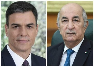 رئيس الجمهورية يتلقى مكالمة هاتفية من رئيس الوزراء الإسباني