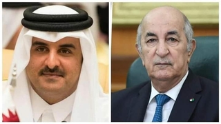 رئيس الجمهورية يتلقى مكالمة هاتفية من أمير دولة قطر هنأه فيها بحلول عيد الفطر المبارك