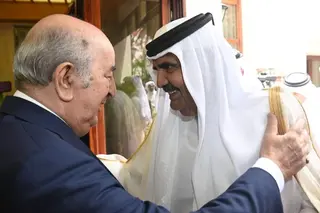 رئيس الجمهورية يستقبل الأمير الوالد لأمير دولة قطر