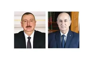 الذكرى ال69 لاندلاع الثورة: رئيس الجمهورية يتلقى التهاني من نظيره الأذربيجاني