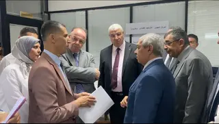 محمد بونعامة خلال اشرافة على انطلاق الدورة التكوينية ...وهران نمودج رائد في تسيير الارشيف