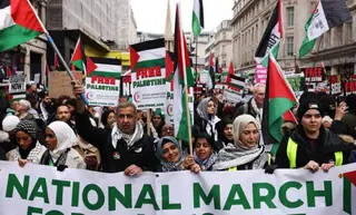 مظاهرة حاشدة في نيويورك للمطالبة بالإفراج عن نشطاء أسطول الحرية