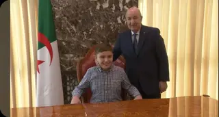 الرئيس تبون يستقبل الطفل الأمريكي صديق الجزائر ماثيو هيل