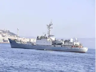 رسو مفرزة سفن حربية من أسطول البحر الأسود التابع للبحرية الروسية بميناء الجزائر