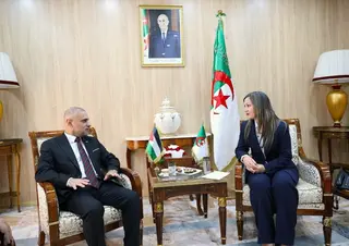 بوفدش تستقبل سفير  فلسطين لدى الجزائر