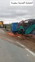 سعيدة : انقلاب شاحنة محمّلة بالخضر على الطريق الوطني رقم 06 دون خسائر بشرية