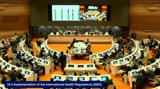 الدورة ال78 لجمعية الصحة العالمية : الجزائر تجدد التزامها الراسخ بمبدأ  التضامن الصحي الدولي