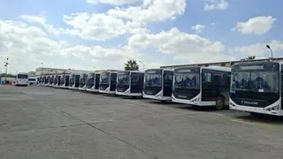 بعد أقل من أسبوع على وصول الحصة الأولى   :    50 حافلة  إضافية  جديدة لتعزيز النقل الحضري