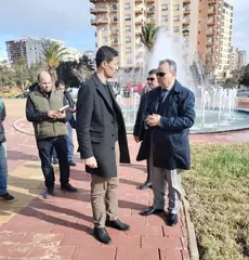 والي وهران يعاين سير أشغال تزيين محور دوران المشتلة