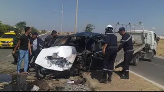 قتيل و 3 جرحى  في إصطدام  3 سيارات  بغليزان
