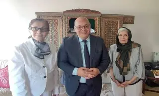 ربيقة يزور المجاهدة البطلة جميلة بوحيرد