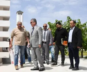 والي غليزان كمال بركان يقف على أشغال المسجد القطب ويستعجل تسليم المشروع