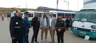 المندوبية الولائية للأمن في الطرق بسعيدة :حملة تحسيس وتوعية بمحطة نقل المسافرين