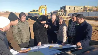 سيدي أمحمد بن علي: شنين تتفقد المشاريع قيد الإنجاز  بمديونة وبني زنطيس