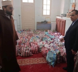 توزيع 2700 طرد غذائي بمساجد مستغانم منذ بداية رمضان