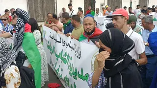 مسيرة غليزان: صوت الضمير الإنساني يعبر عن تضامنه مع فلسطين