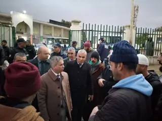 والي معسكر فؤاد عايسي يقف على أشغال  تهيئة  نزل الشرطة بتغنيف