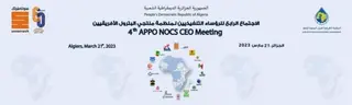 انطلاق أشغال الاجتماع الرابع للشركات  الوطنية للمحروقات للبلدان الأعضاء في المنظمة الإفريقية لمنتجي النفط