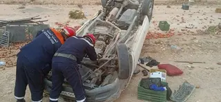 سعيدة: انحراف سيارة و إصابة شخص بسفيد